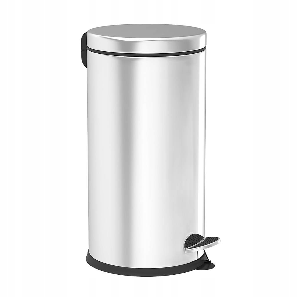 Levně kulatý koš s pedálem do koupelny kulatý s vložkou Easyform, ocelový, 20 l