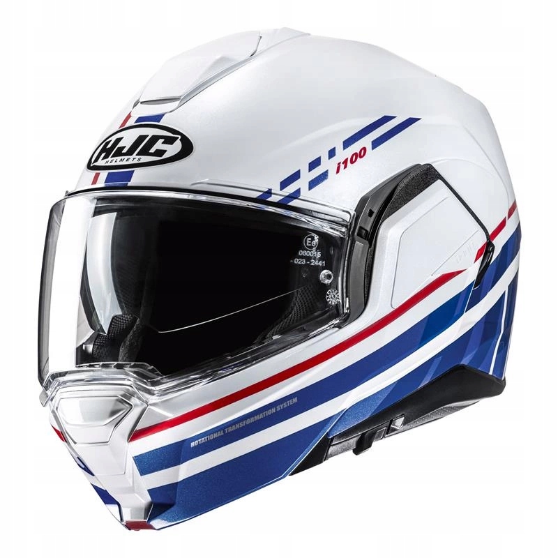 Motocyklová prilba Hjc I100 Sysma White/blue biela modrá Darčeky