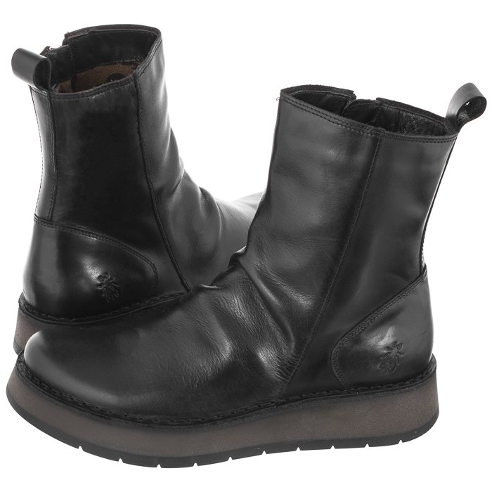 Dámské kožené boty Kotníkové Boty Fly London P211053000 Černé