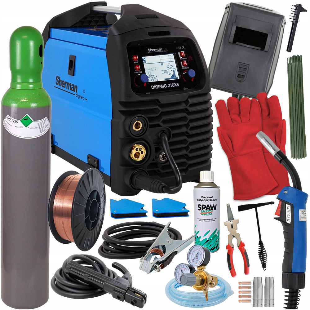Зварювальний апарат MIGOMAT MIG 200A MMA TIG Synergia SHERMAN