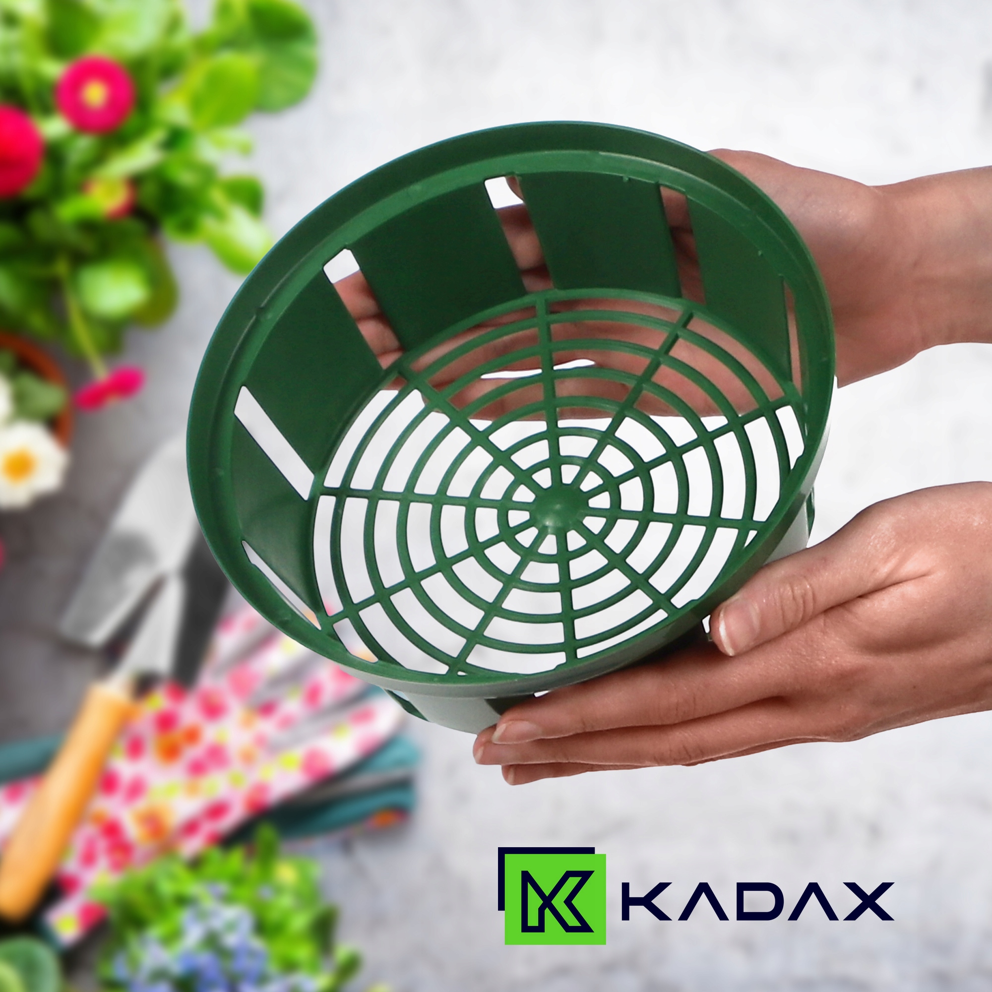 KOSZYK OSŁONKA DO SADZENIA CEBULEK fi 18cm Maks. szerokość 18.7 cm