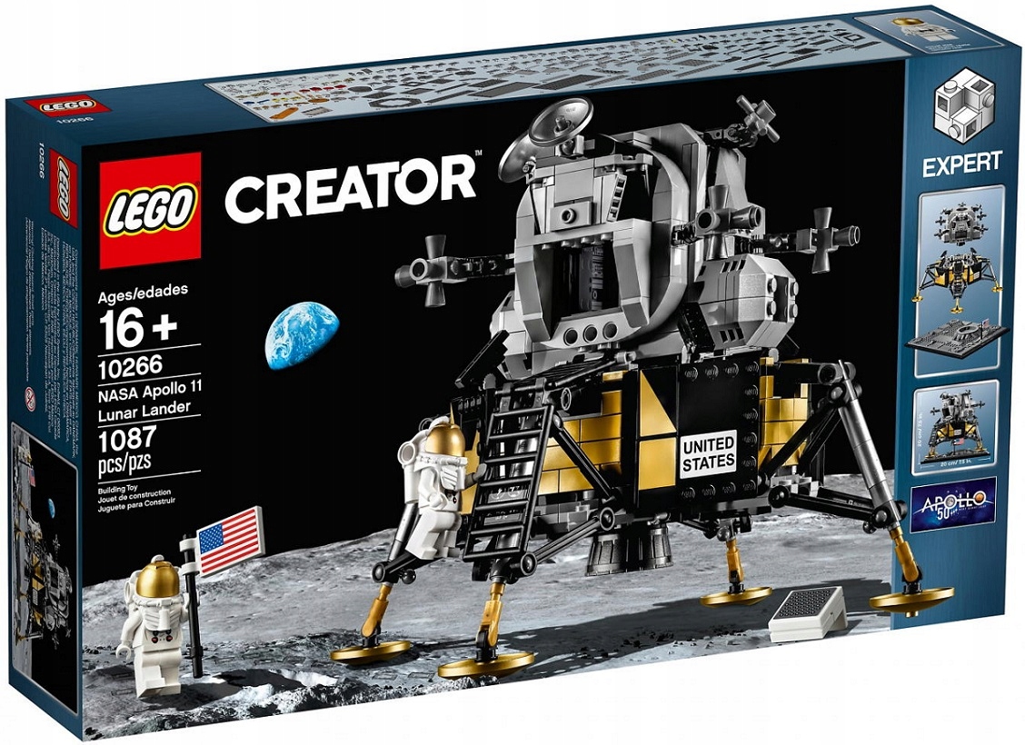 LEGO CREATOR EXPERT KOSMOS 10266 Lądownik Księżycowy NASA - Apollo 11