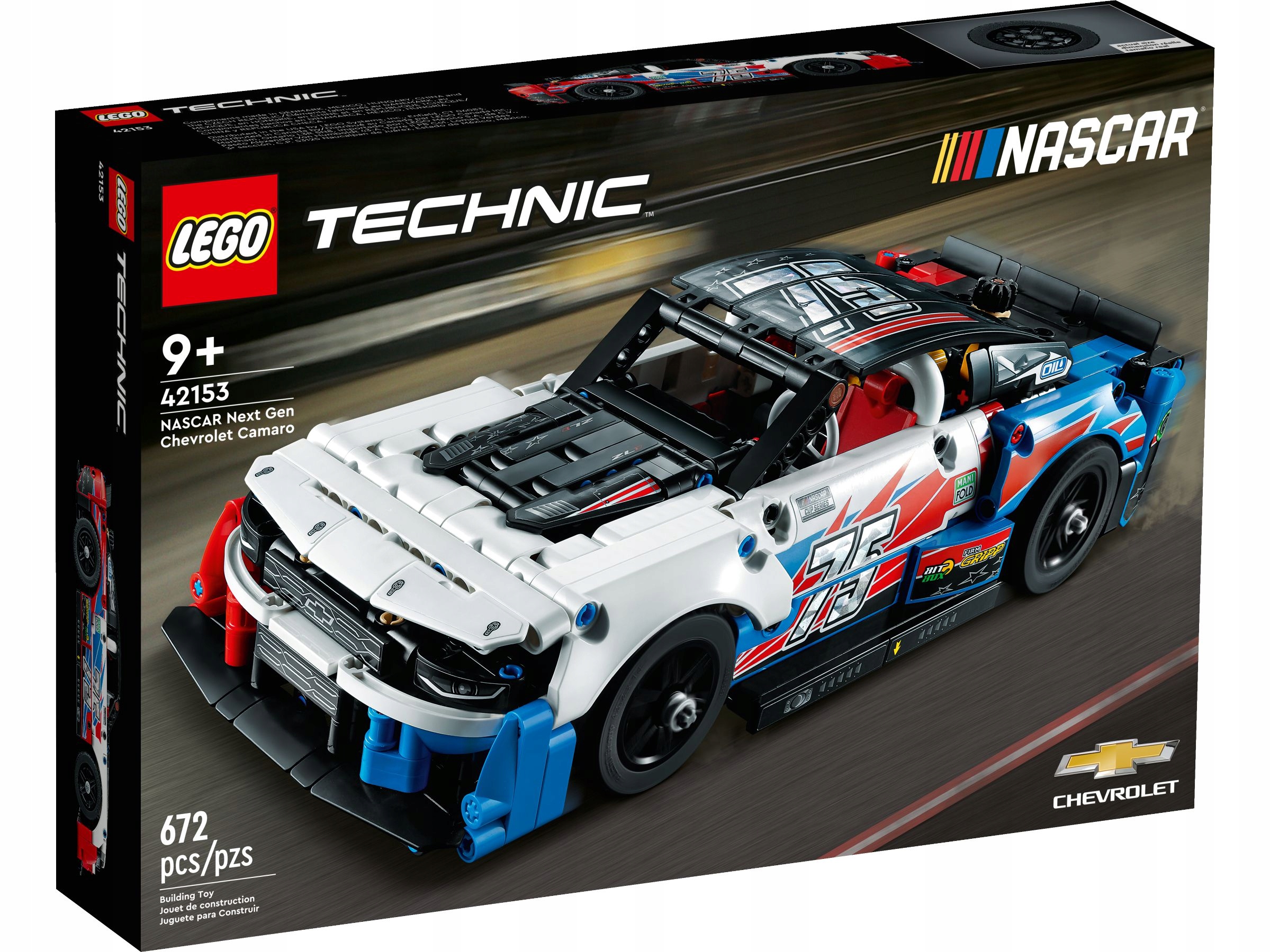 Lego 42153 – Nový Gen Chevrolet Camaro ZL1 Ze Série Nascar