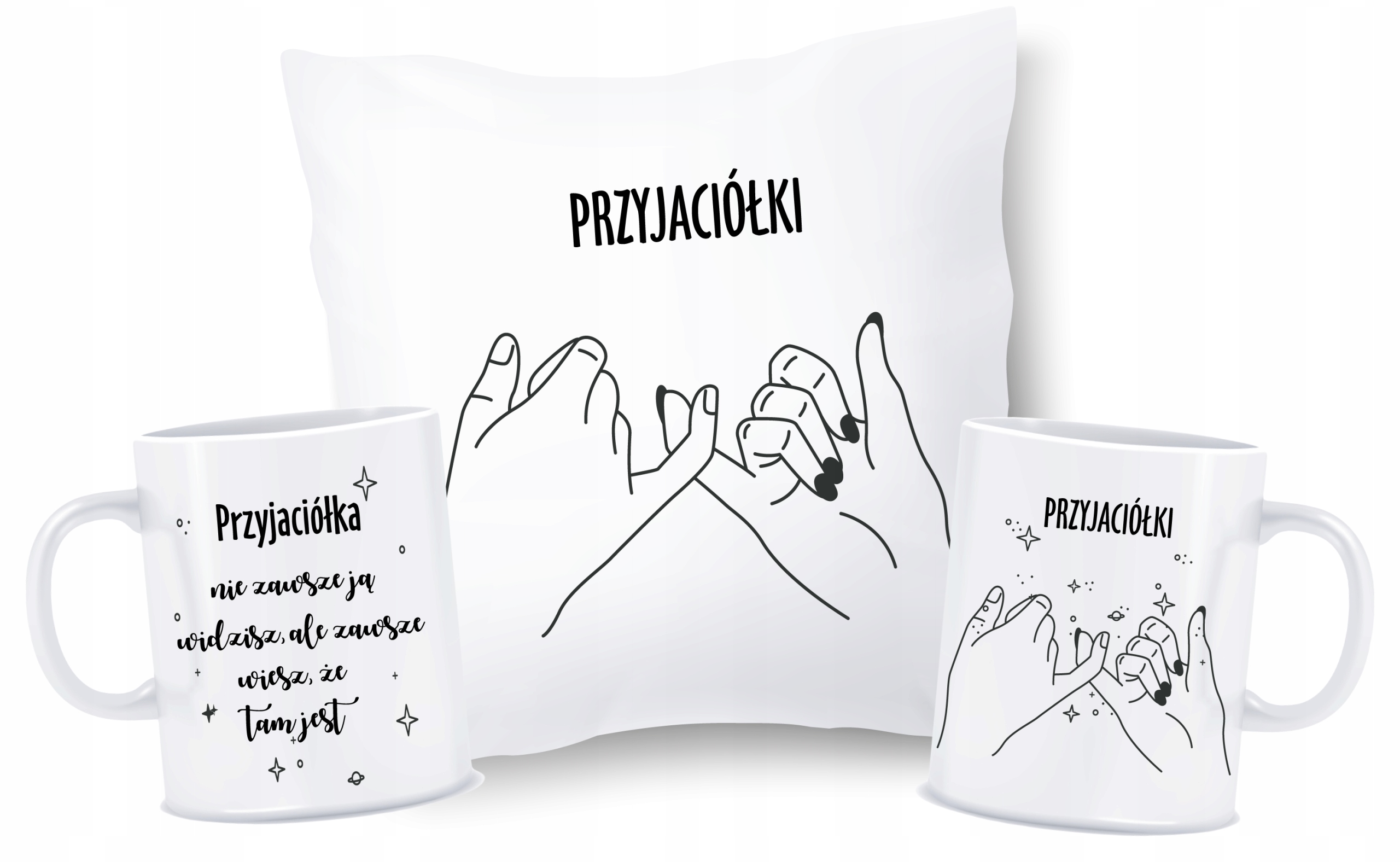 

Zestaw Poduszka Kubek Przyjaciółka