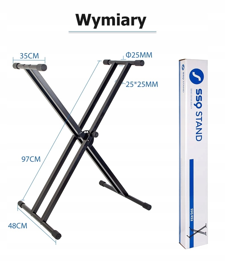 SSQ KS2 - podwójny statyw klawiszowy Kod producenta KS2