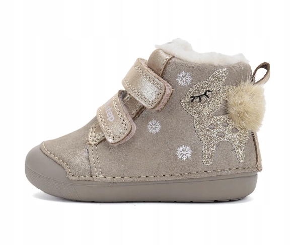 D.D. Step trzewiki Barefoot zimowe W066-52733 Mocha R.25
