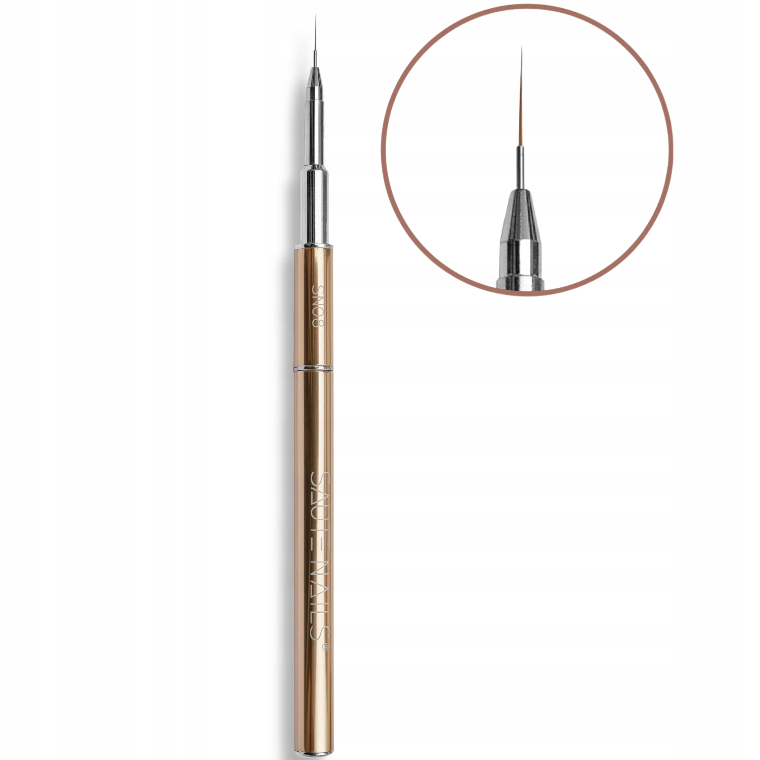 PĘDZELEK DO ZDOBIEŃ SAUTE NAILS SN08 - 8MM