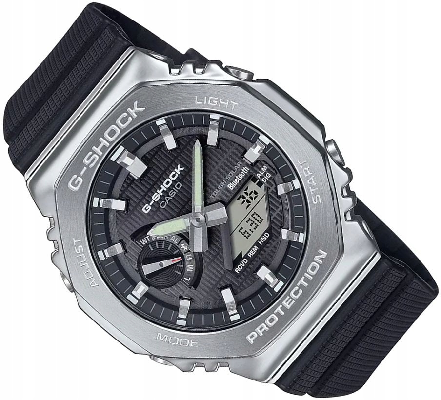 Pánské Hodinky Casio G-shock GBM-2100-1AER Multifunkční Solar Bluetooth