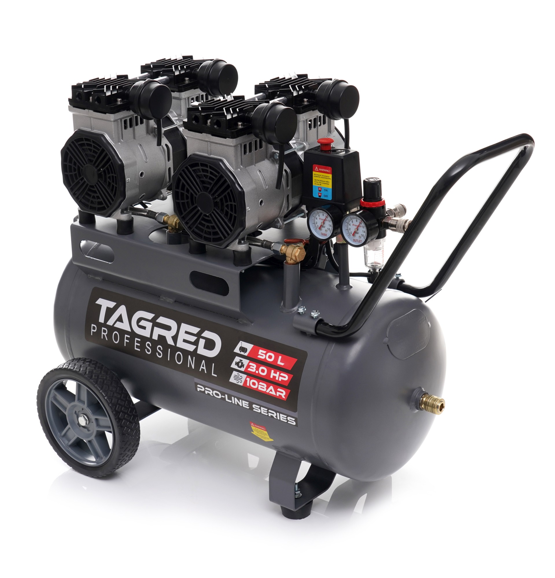 Kompresor bezolejowy Tagred TA3385 50 l 10 bar Model TA3385