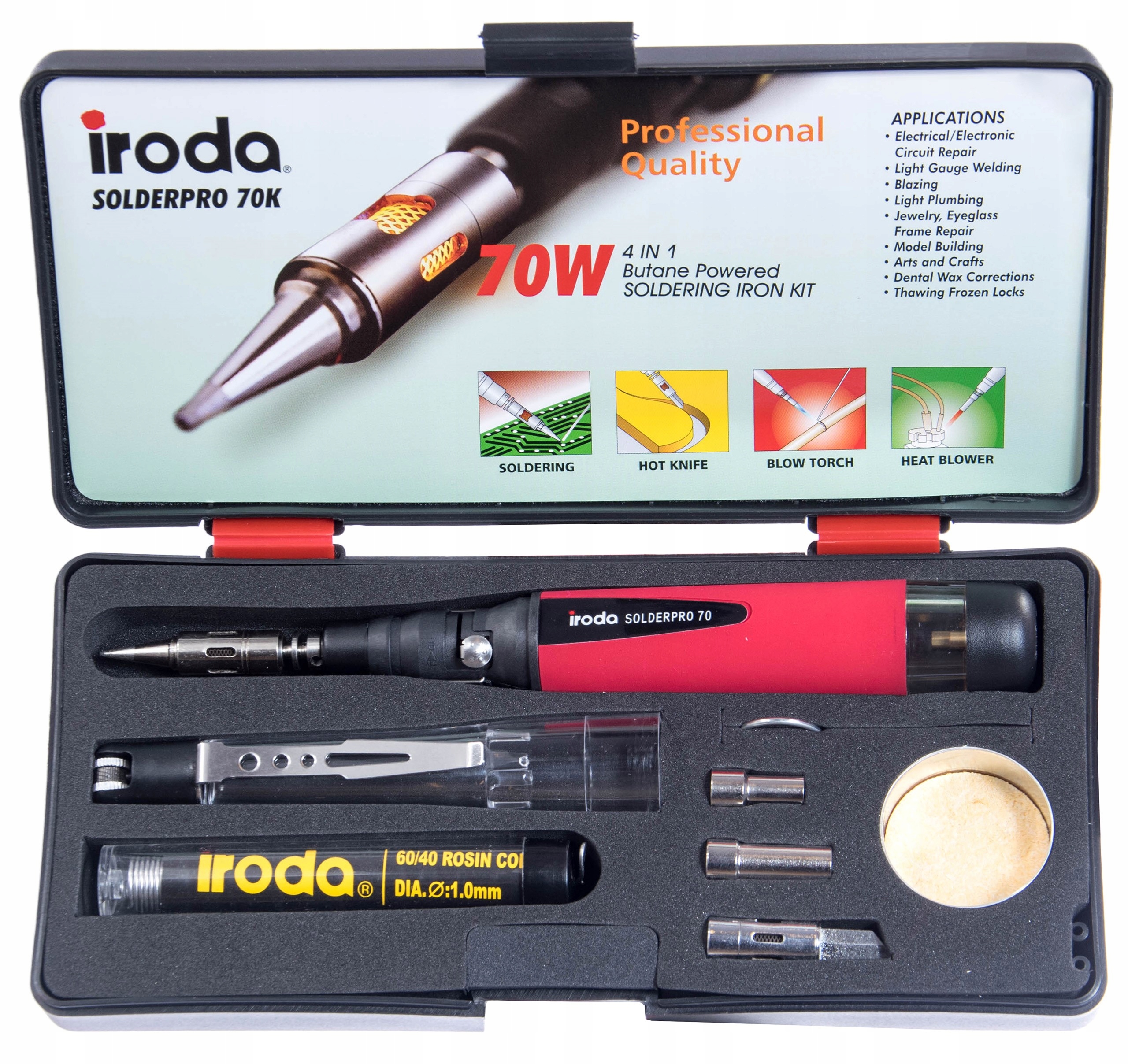

Lutownica gazowa Solderpro 70K Iroda 25-80W kpl.