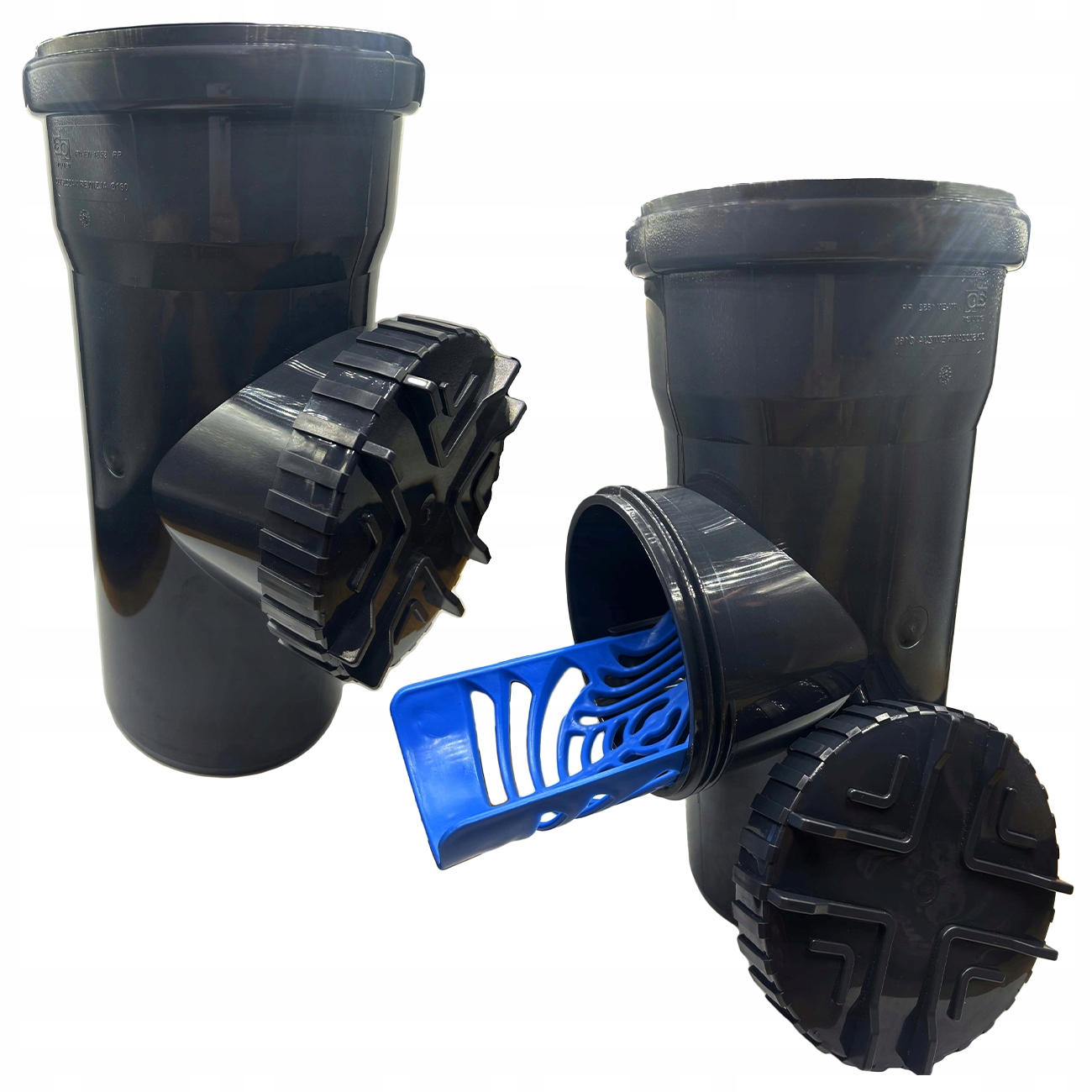 Čistič Žlabů S Sítkem Fi 160 MM Antracit Grafit Aquer