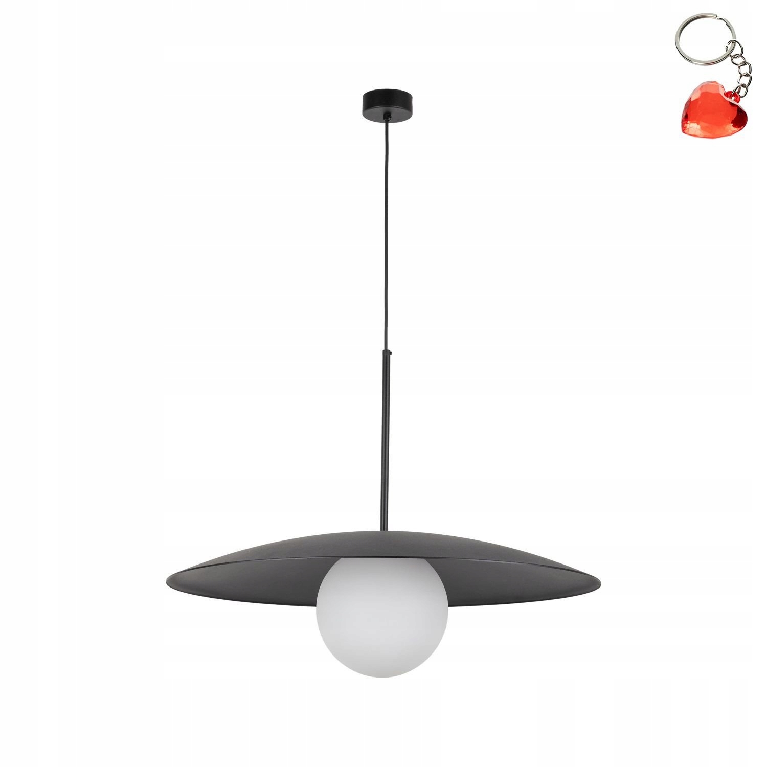 Závesná lampa Slate Black Glass 10637 Tk Lighting
