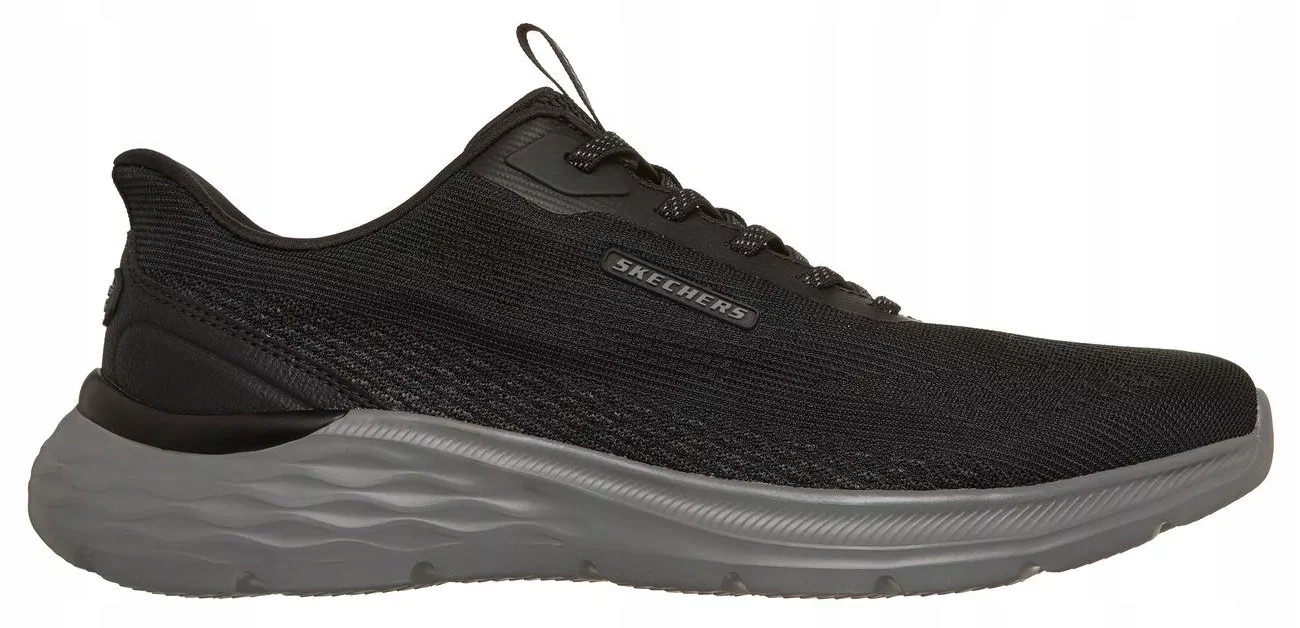 Pánské Sportovní Běžecké Boty Černá Síťovina Pohodlné Skechers 47,5