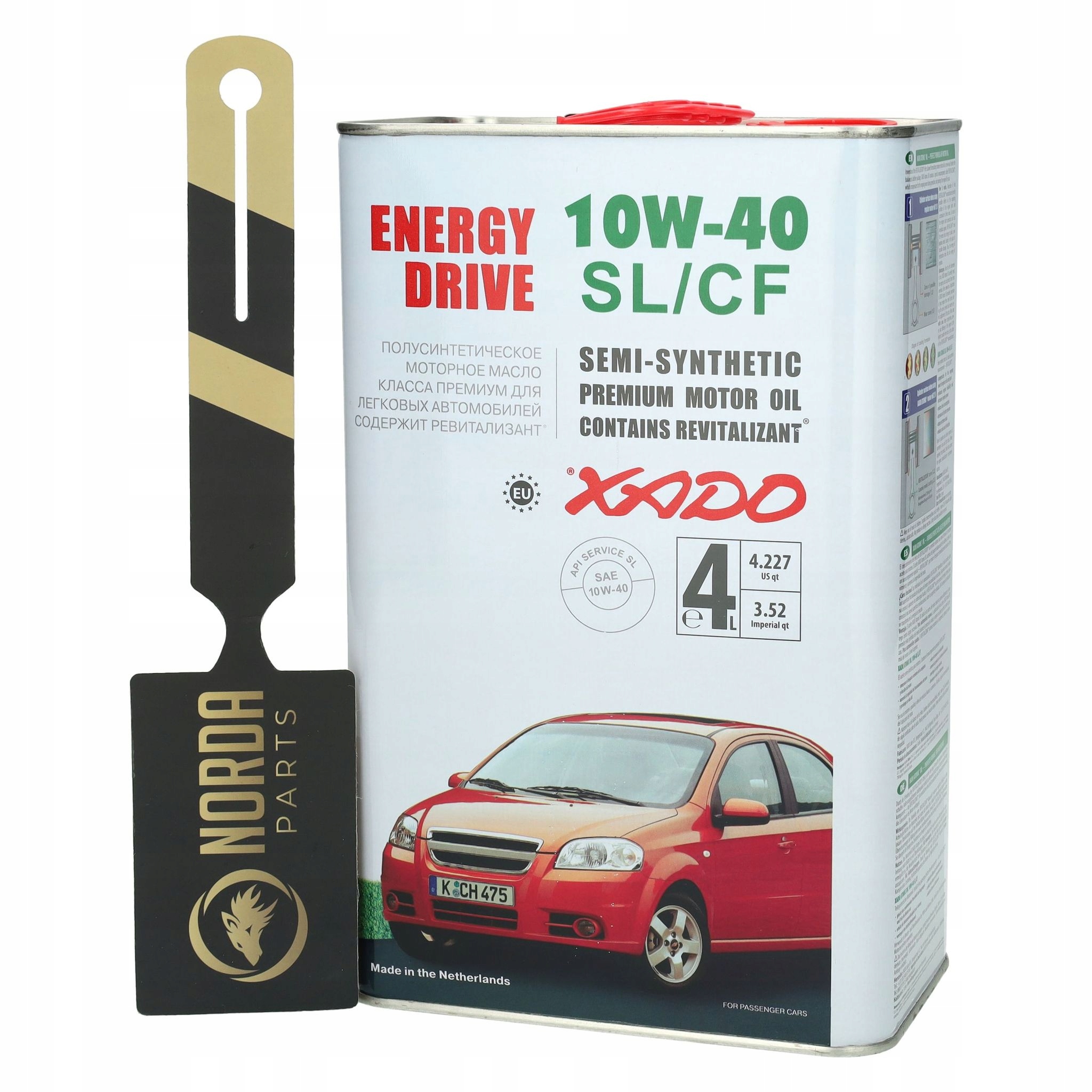 Motorový olej Xado Energy Drive 10w40 Sl/cf Acea A3/B4 4L