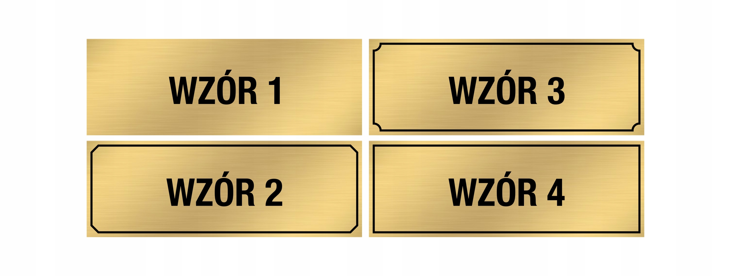 Tabliczka na drzwi 20x7 cm grawerowana z napisem Marka inny