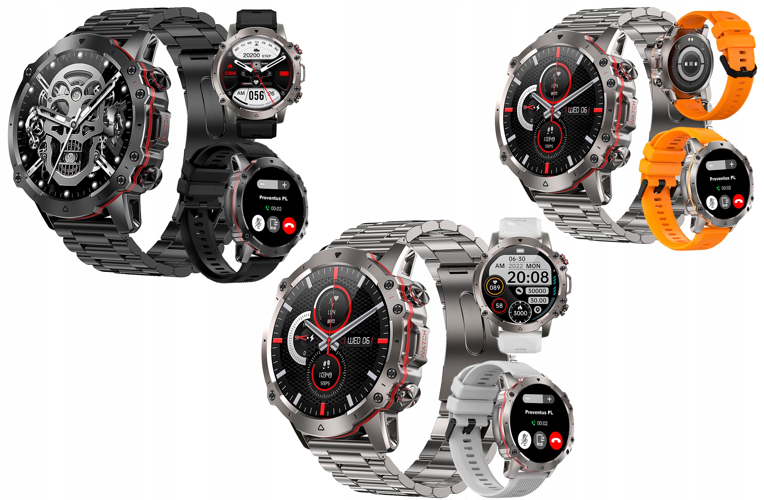 SMARTWATCH ZEGAREK AMOLED MĘSKI SPORT PULS ROZMOWY SMART WATCH WODOODPORNY Kod producenta ZEGAREK SMARTWATCH MĘSKI AMOLED SPORT ROZMOWY