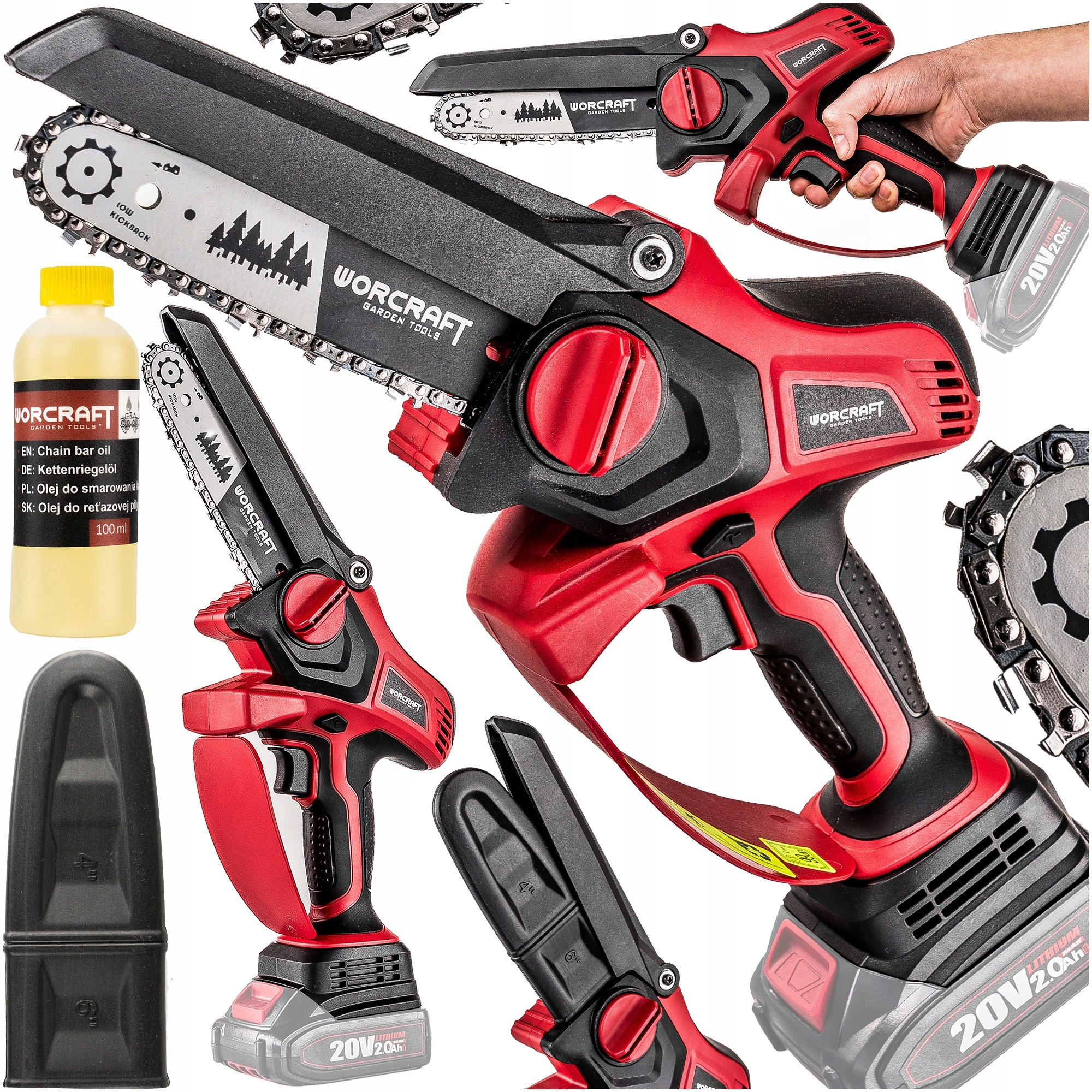 Pilarka Gałęziówka Mini Piła Łańcuchowa Akumulatorowa 15CM dla Taty