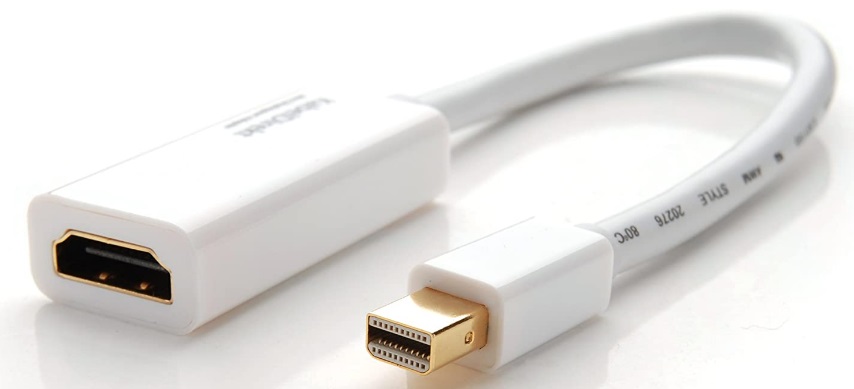 Adapter Mini Displaypor KabelDirekt 108 na HDMI biały