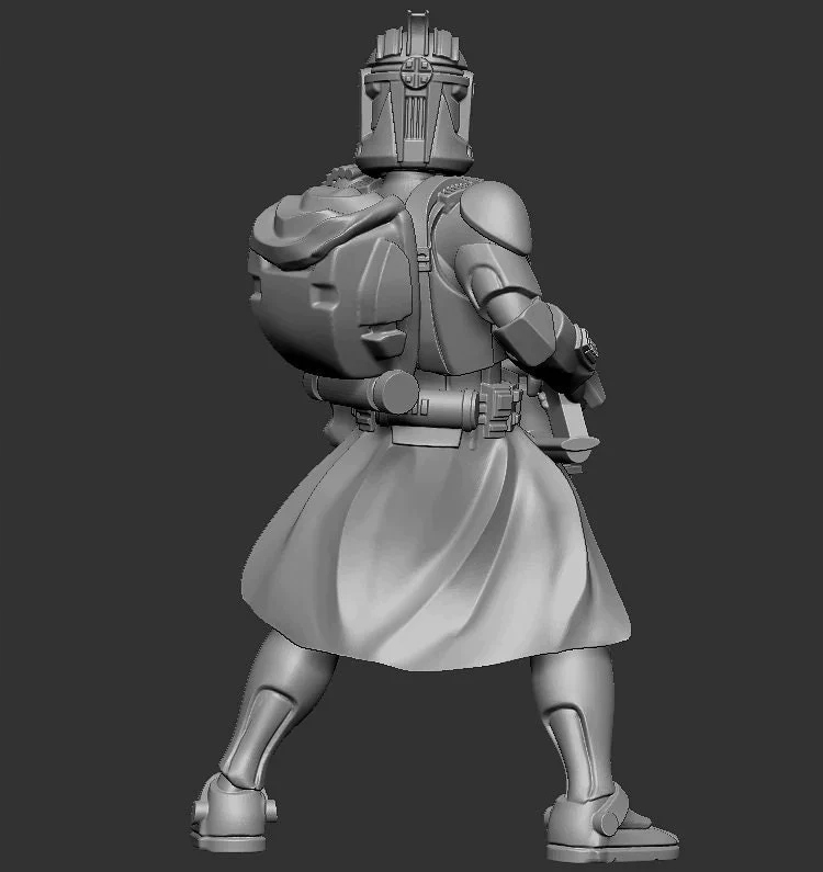 Battlefront Heavy Trooper with Sentry Gun model pasuje do gry StarWars Legi Nazwa Druk 3D Modeli DarkFire