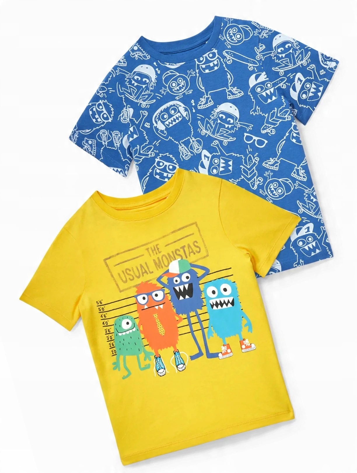 

C&a T-shirt 98 Koszulka Potworki 2 -pack
