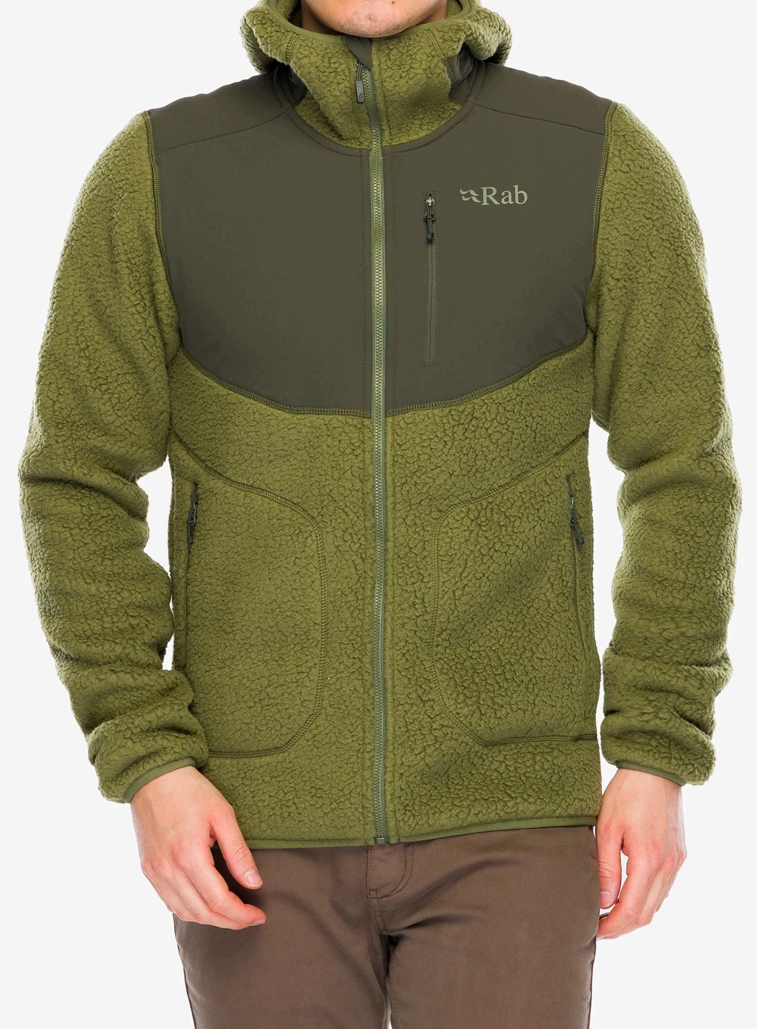 Kurtka polarowa Rab Outpost Hoody chlorite green S