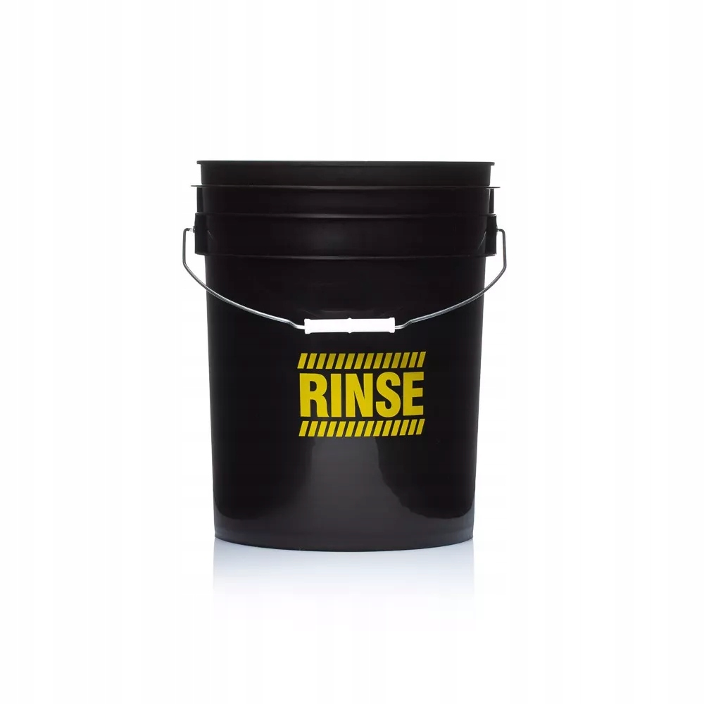 Work Stuff Detailing Bucket Black Rinse - czarne wiadro detailingowe do płu