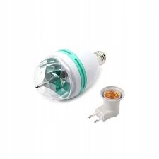 

Żarówka Dyskotekowa Obrotowa Led Rgb E27 Zestaw