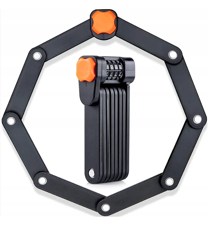 ZAPIĘCIE ROWEROWE DO ROWERU SKŁADANE BLOKADA SZYFR UTWARDZANA STAL Waga produktu z opakowaniem jednostkowym 0.01 kg