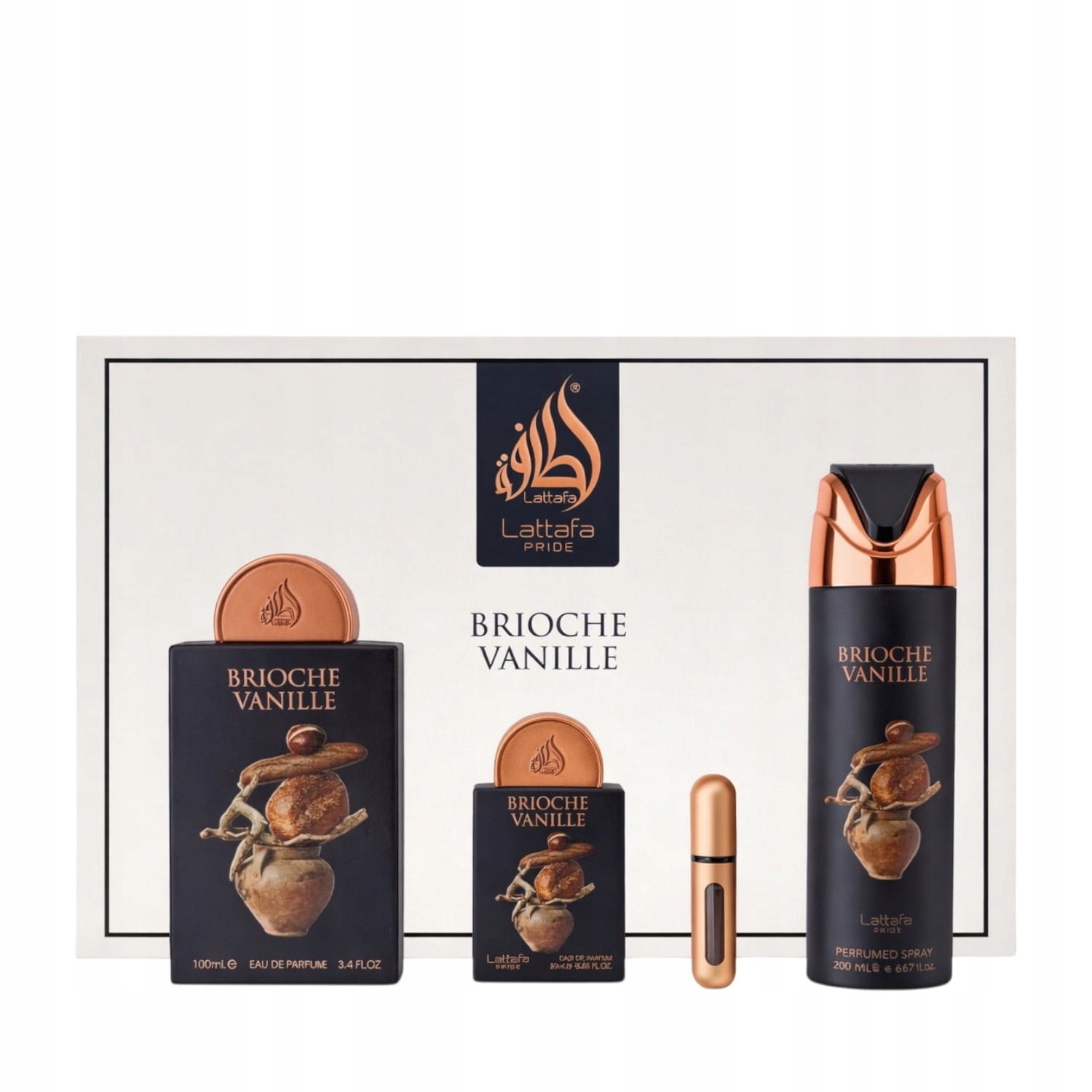 Lattafa Pride Brioche Vanille edp 100 ml edp 20 ml deodorant 200 Ml