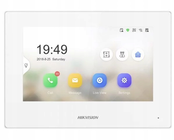 Monitor Hikvision DS-KH6320-WTE1-W 7" LCD Tft