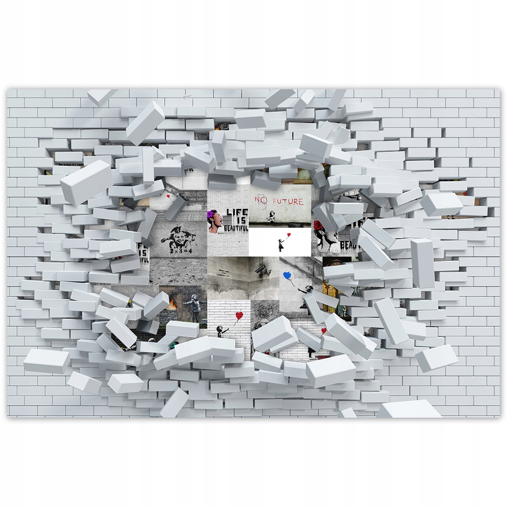 

Naklejki 60x40 Mega Mix Banksy Kolaż