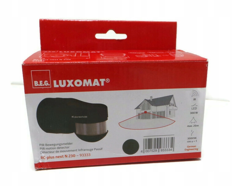 Luxomat Senzor Pohybu 230° RC-plus next N 230 93333