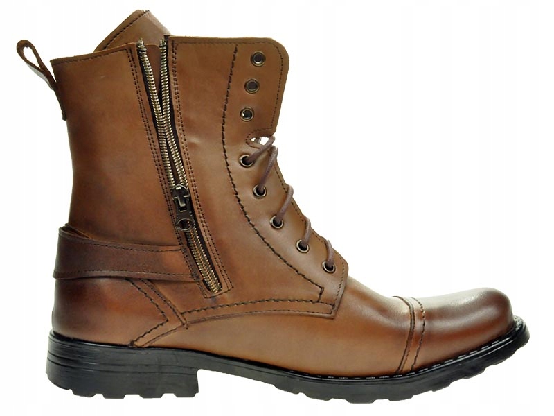 MĘSKIE POLSKIE MILTARNE SZTYBLETY SKÓRA 71 BR 42 Model Sztyblety