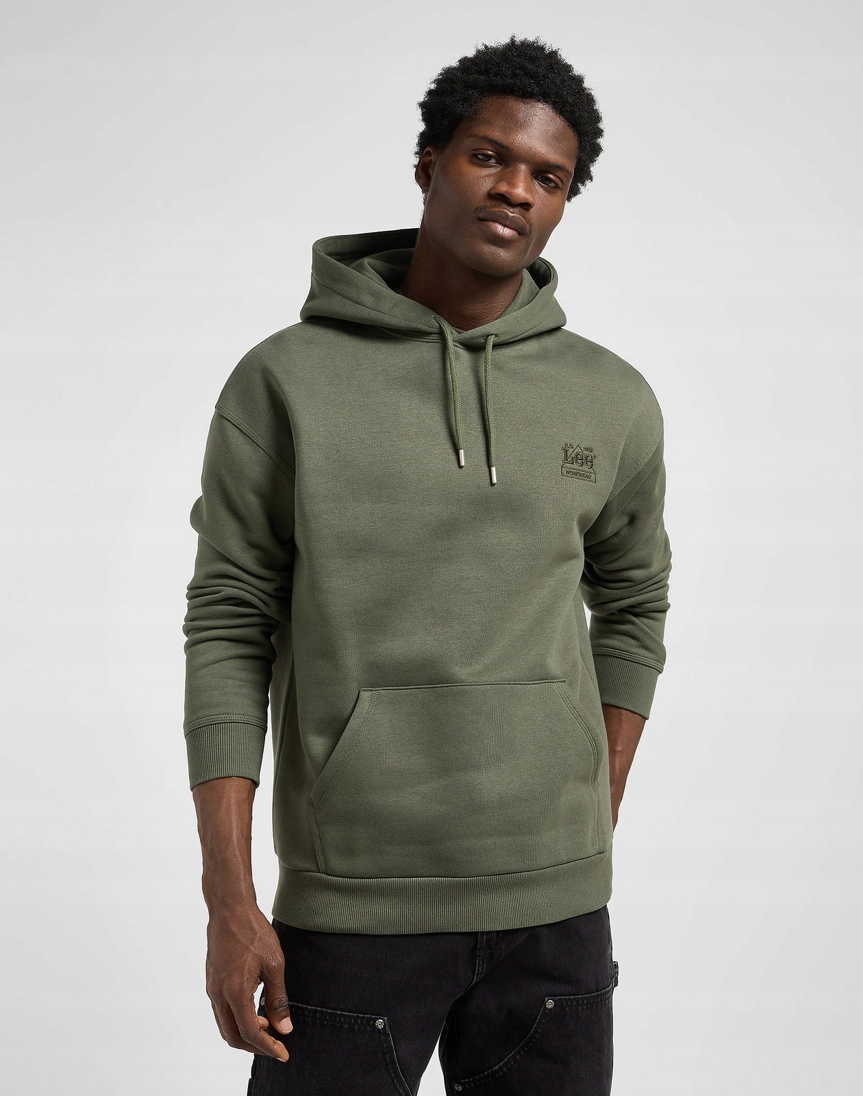 Pánská mikina Lee Ww Essential Hoodie Oak Moss 112372358 XL