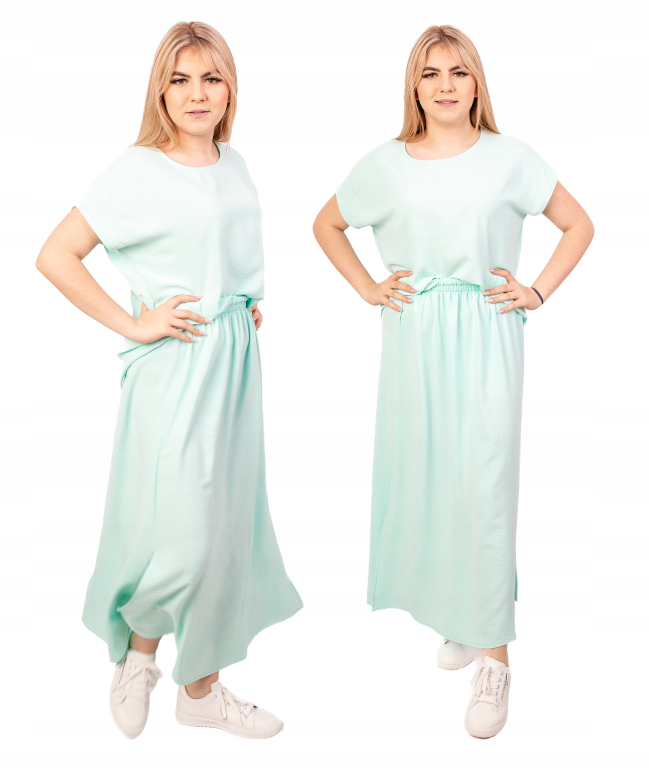 LETNI WYGODNY PRZEWIEWNY KOMPLET DAMSKI SPÓDNICA BLUZKA DUŻE ROZMIARY 48 Kod producenta LETNI KOMPLET DAMSKI SPÓDNICA BLUZKA 48