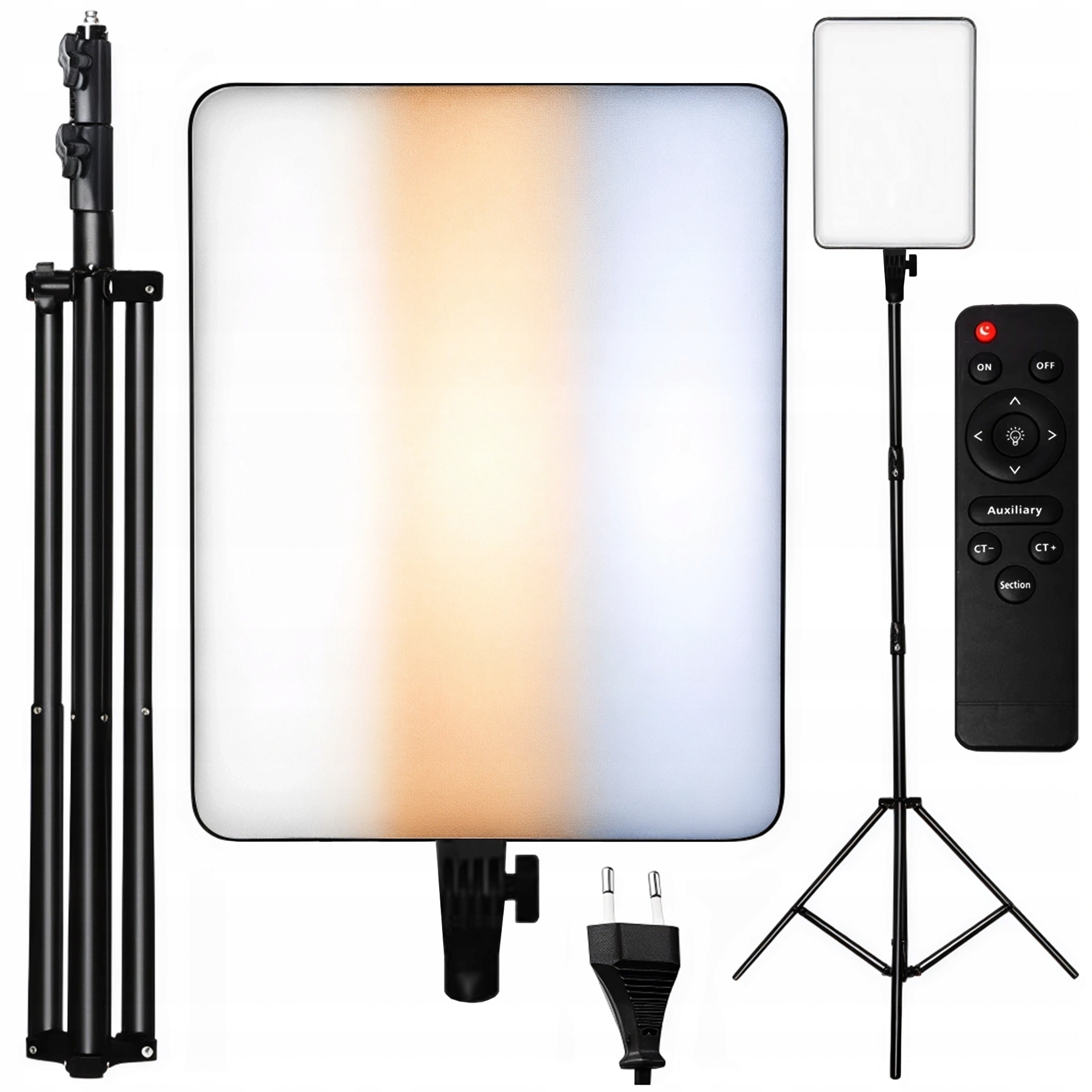 Velká Panelová Lampa Pro Selfie Fotografie 19" Led Stativ 210 CM S Dálkovým Ovládáním