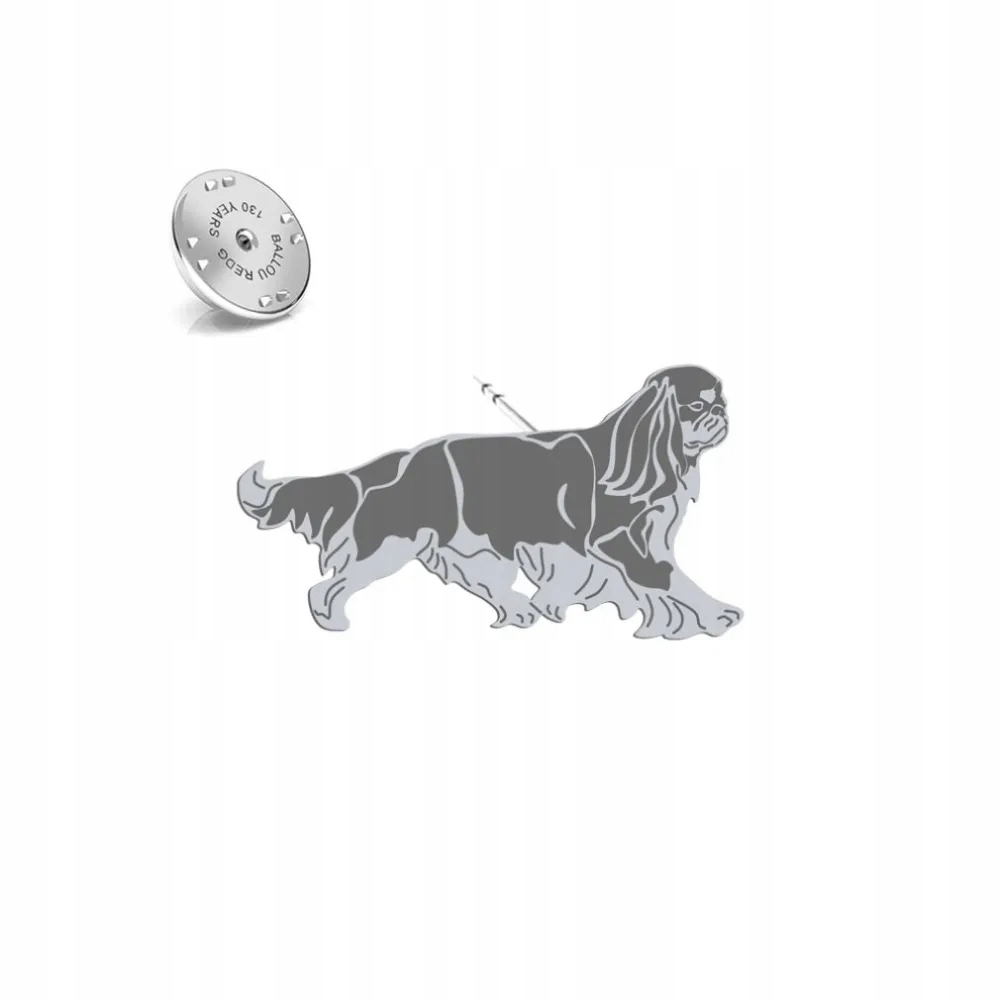 Odznak Stříbrná s King Charles Spaniel 925 Žena Šperky Dedikace