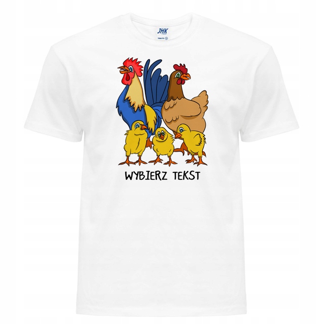 

Koszulka Męska T-shirt Zwierzęta Kura Kury Kogut L