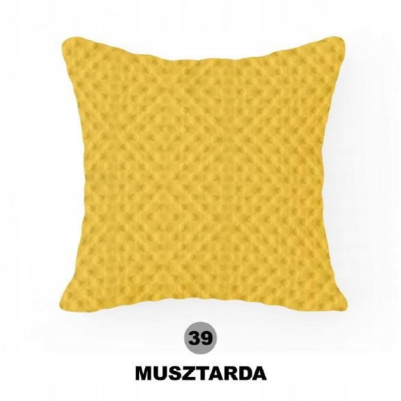 

Poszewka Minky musztarda 39 40x40