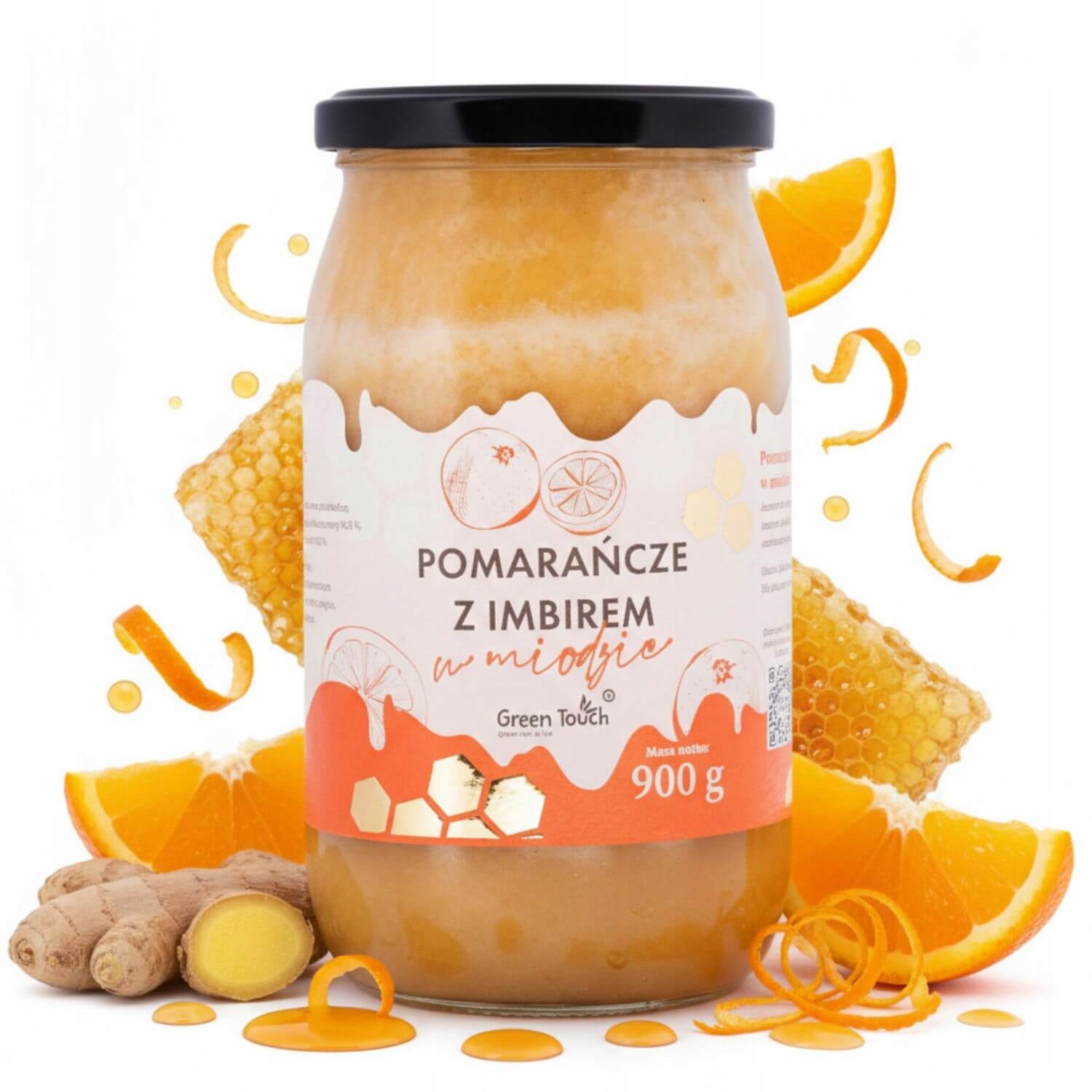 Levně Med S Pomerančem A Zázvorem Lyofilizovaný 0,9 kg pomeranč s zázvorem