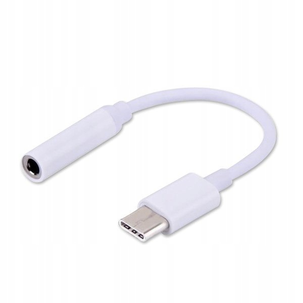 Adapter Savio AK-35 (Gniazdo typ C Jack stereo 3,5 mm ; 0,12m; kolor biał