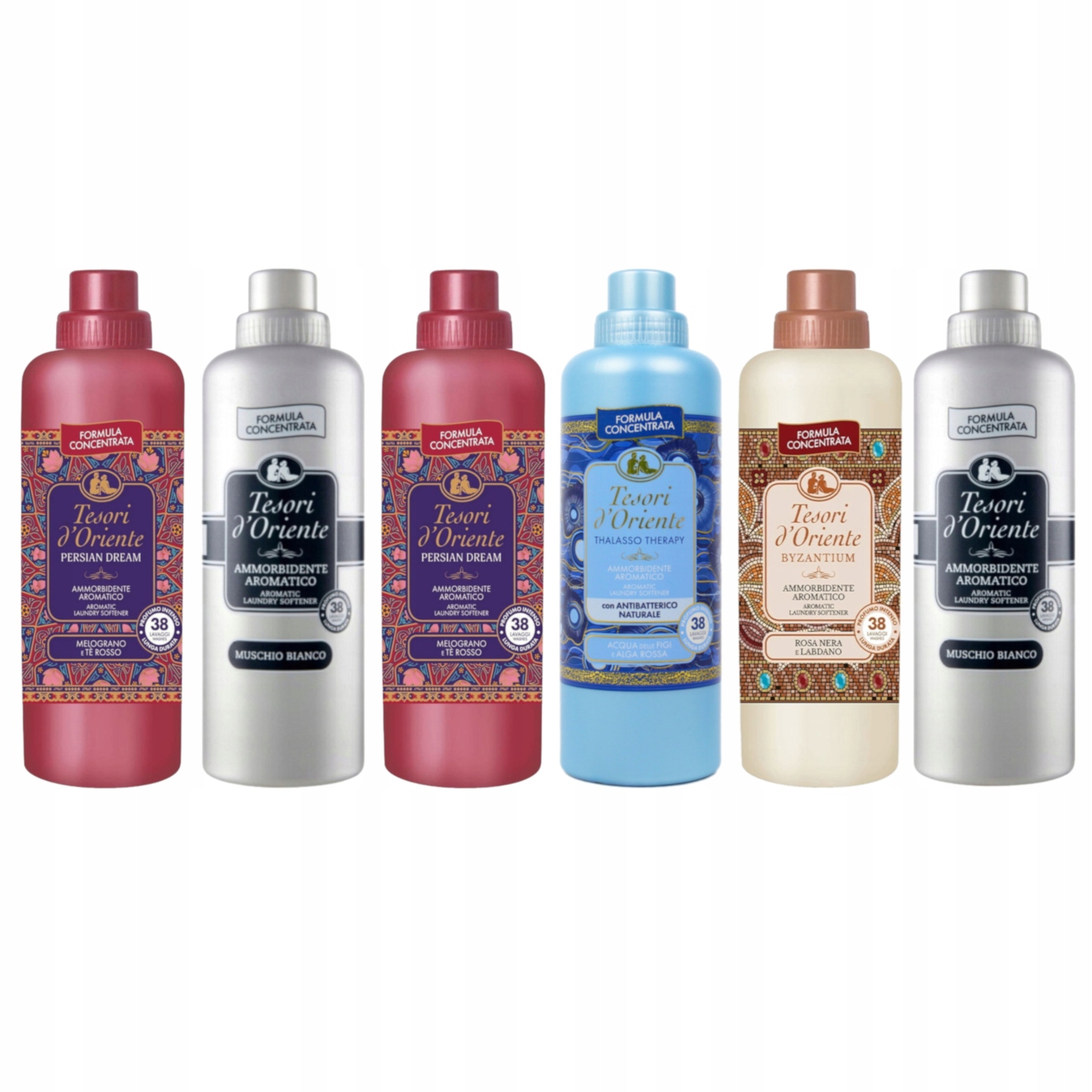 Tekutá aviváž Tesori D'oriente 38 oplachů MIX 6 x 760 ml