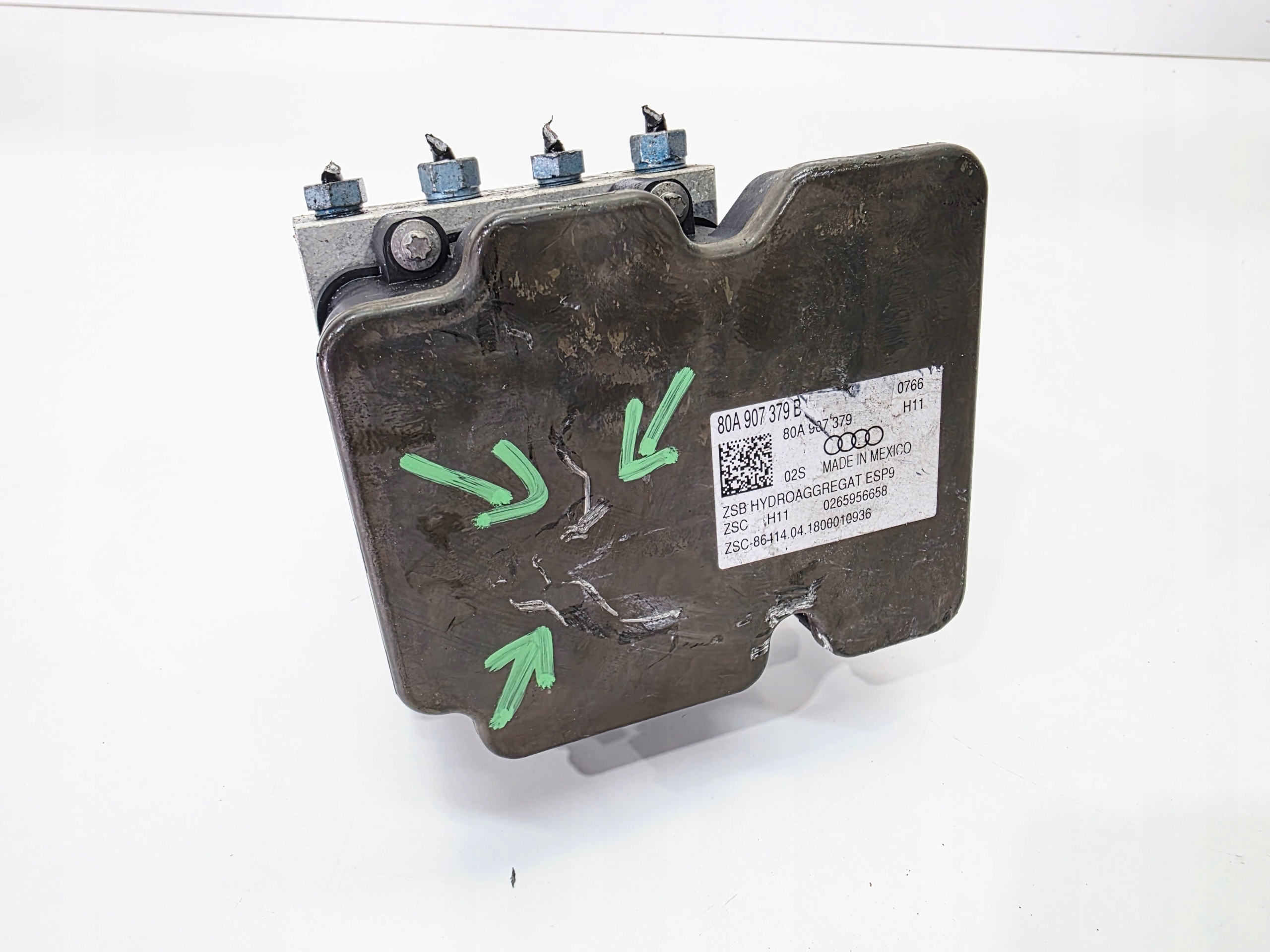 brake booster + control unit ABS ESP AUDI Q5 FY 80A907379B 80A614517B