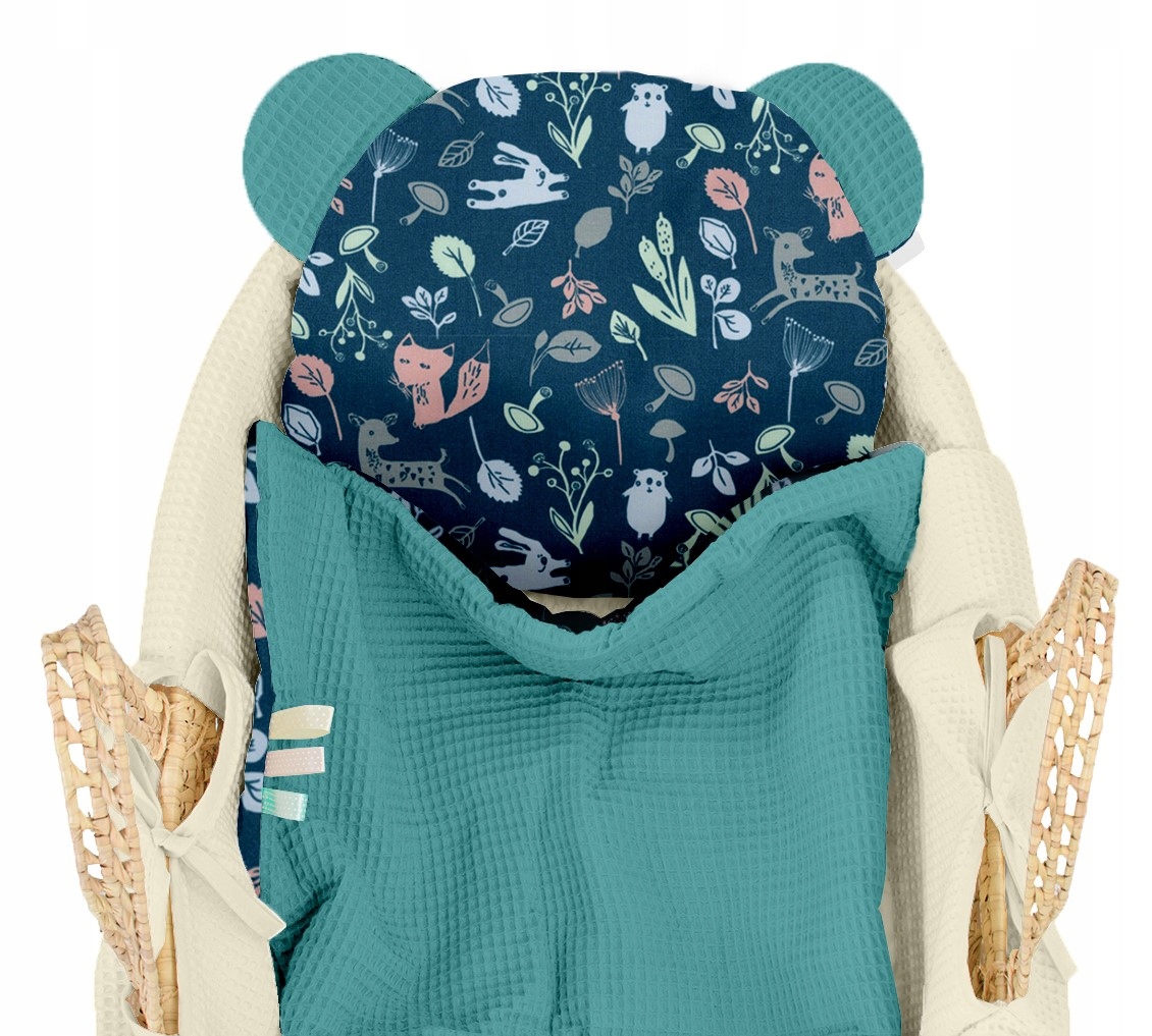 

Komplet Do Łóżeczka 75x100 Kocyk i Poduszka Wafel