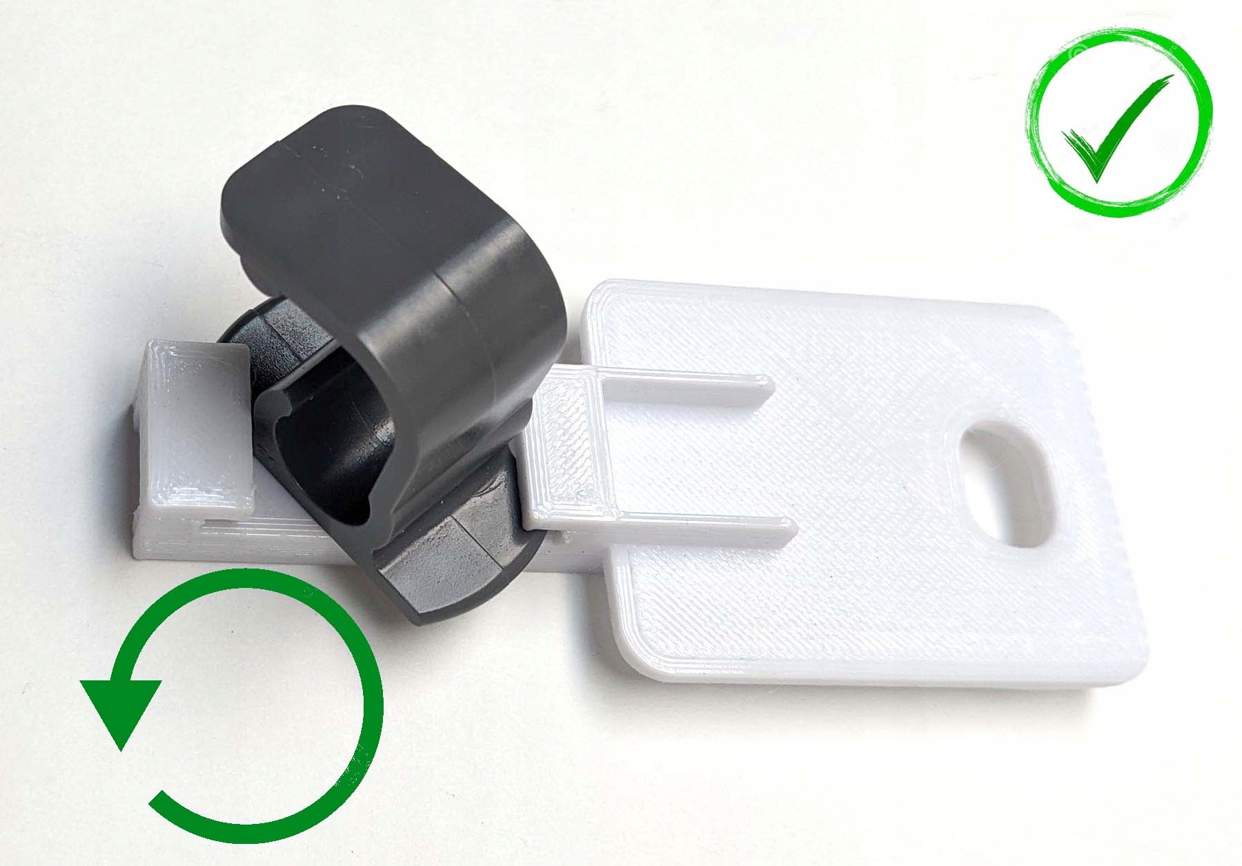 UCHWYT ZAWIASU DOLNEGO DO ZMYWARKI IKEA BEHJALPLIG v2 - zamiennik Wysokość maksymalna 30 mm