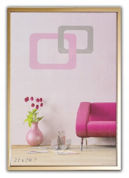 

Ramka na zdjęcia złota 40 x 50 Pleksi, Plexi