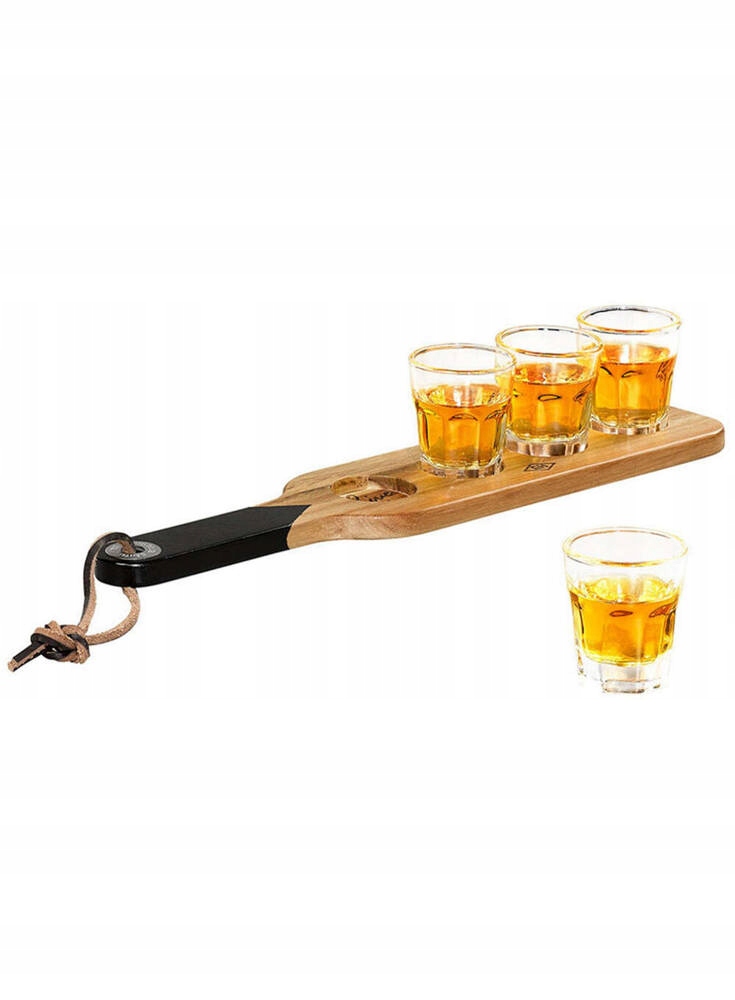 Skleničky na sklenice Gentlemen's Hardware Serving Paddle & Shot Glasses