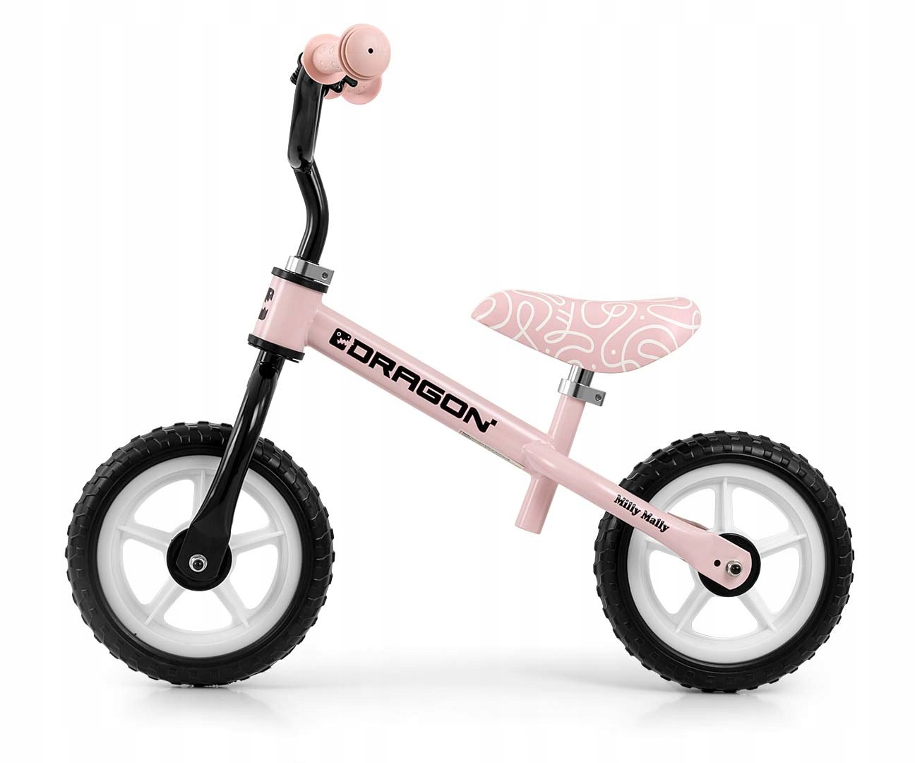 Milly Mally Rowerek Biegowy Jeździk Dla Dzieci Dragon Pink Piankowe Koła 2+