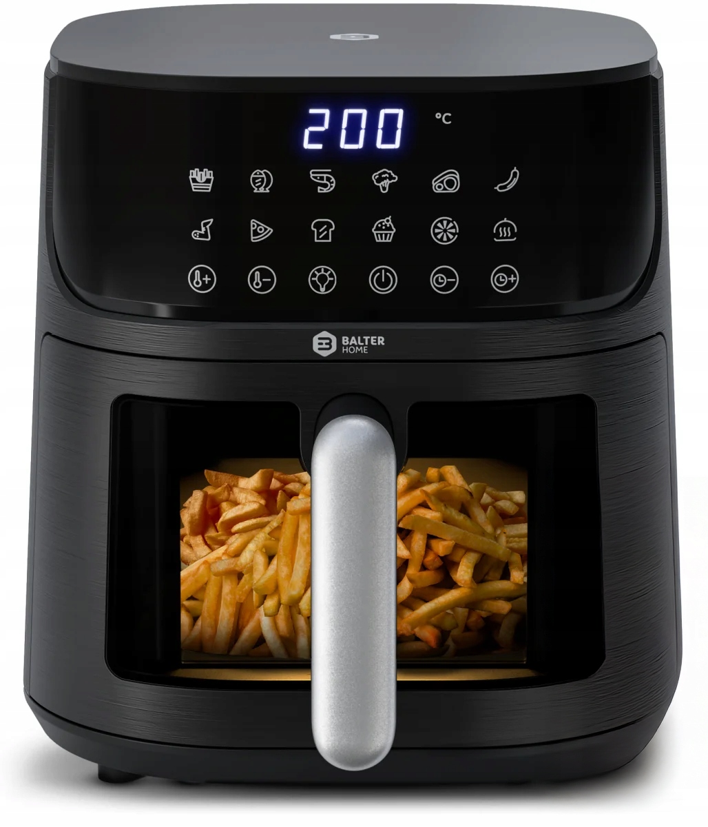 Air Fryer Beztuková fritéza XXL Balter HL-551T 1500 W 5,5 l Led 4os
