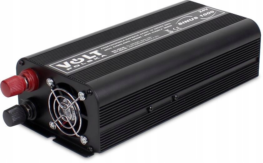 Konvertor Volt Poľsko Sínus 500/1000W 24V 230V Čistý Sínus